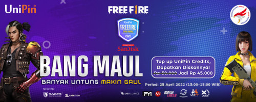 Nonton Live Stream UniPin FF Cyber Royale dan Top Up FF di UniPin untuk Dapatkan diskon UC!